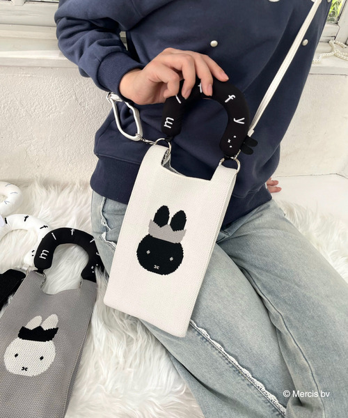 miffy 2wayニットリボンバッグ 詳細画像
