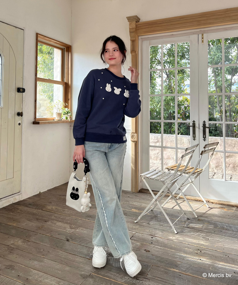 miffy 2wayニットリボンバッグ 詳細画像 オフホワイト 17