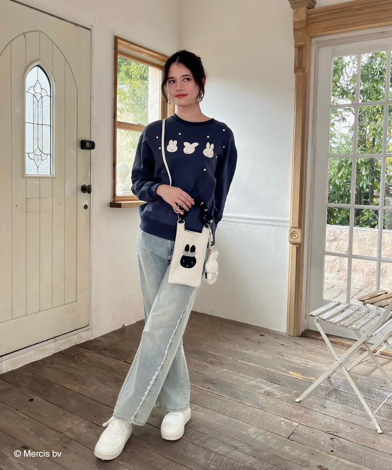 miffy 2wayニットリボンバッグ 詳細画像 オフホワイト 20