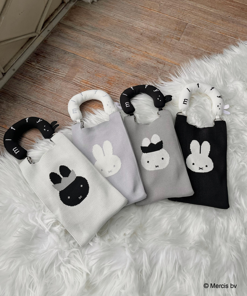 miffy 2wayニットリボンバッグ 詳細画像 ブルー 3