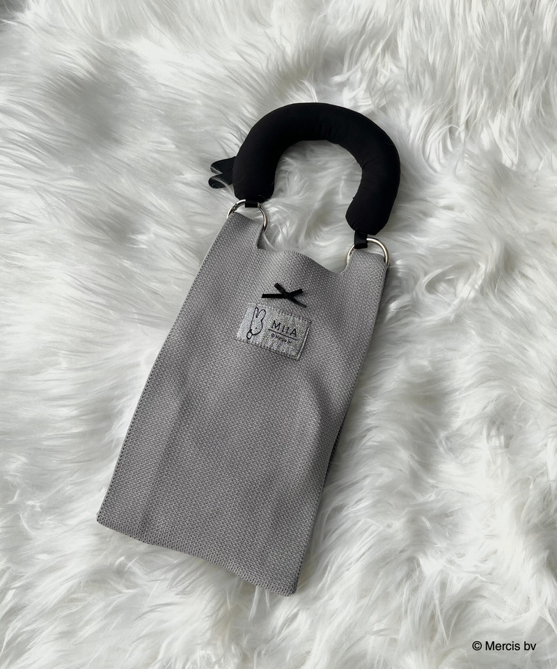 miffy 2wayニットリボンバッグ 詳細画像 グレー 2