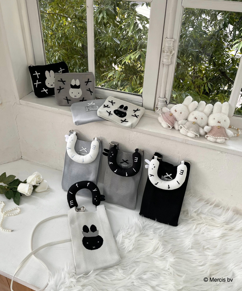 miffy 2wayニットリボンバッグ 詳細画像 ブラック 3