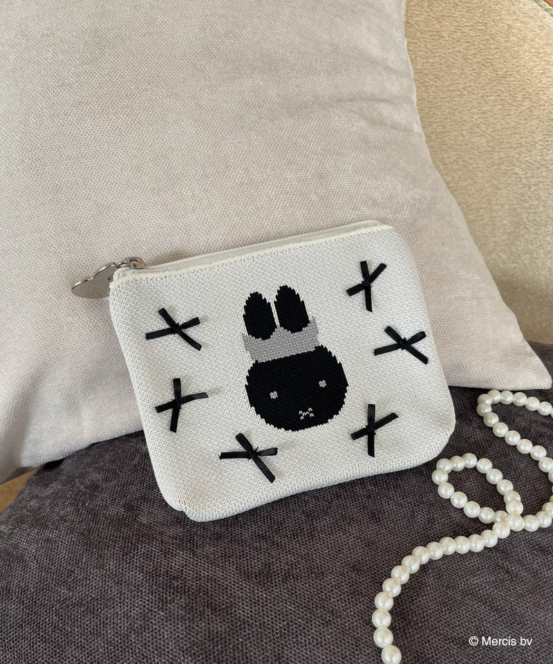 miffy リボンニットポーチ 詳細画像 オフホワイト 1