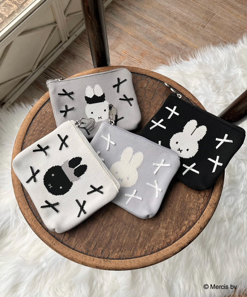 miffy リボンニットポーチ 詳細画像 オフホワイト 5