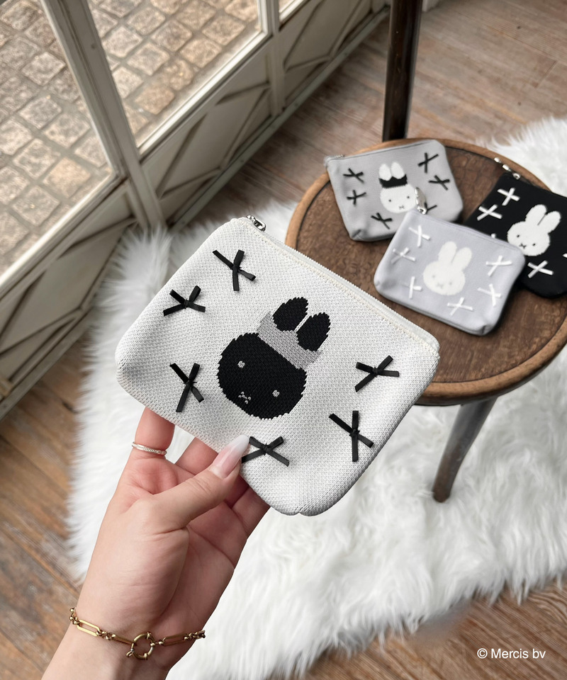 miffy リボンニットポーチ 詳細画像 オフホワイト 6