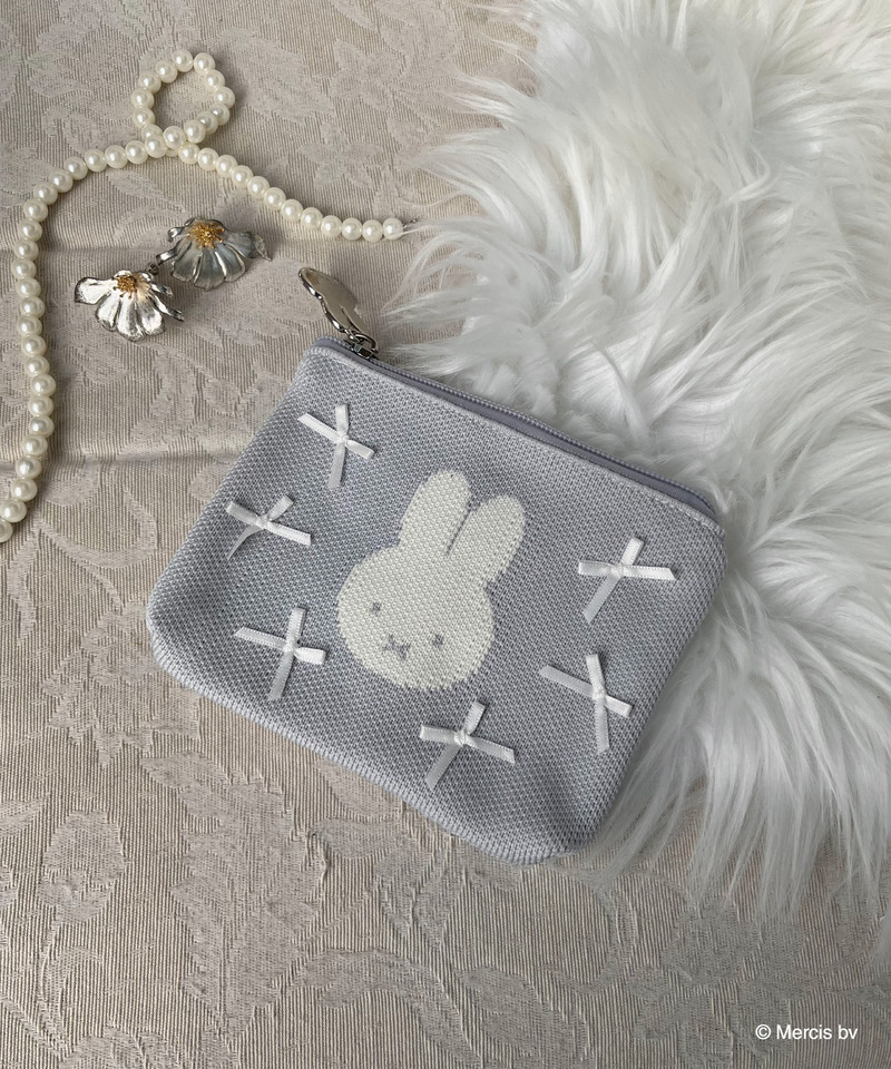 miffy リボンニットポーチ 詳細画像 ブルー 1