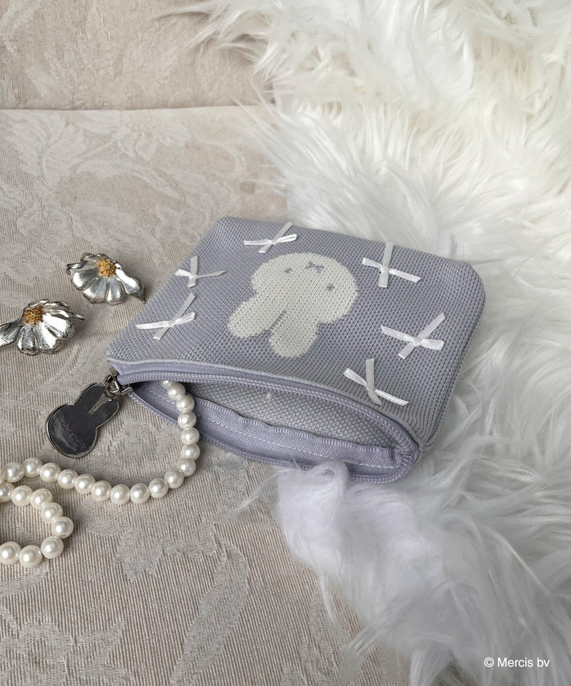 miffy リボンニットポーチ 詳細画像 ブルー 2