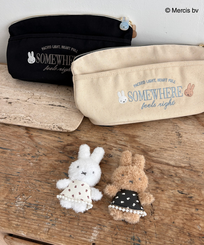 miffy トラベルブローチ付きポーチ 詳細画像 ブラック 1