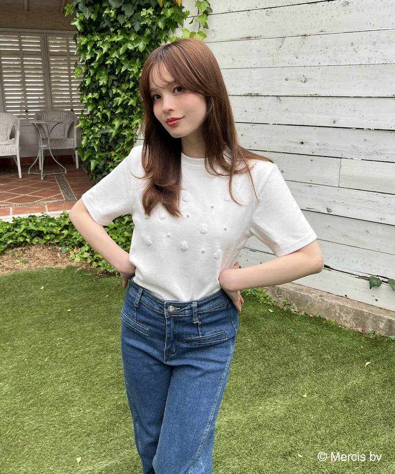 miffy ジュエルパールTシャツ 詳細画像 オフホワイト 1