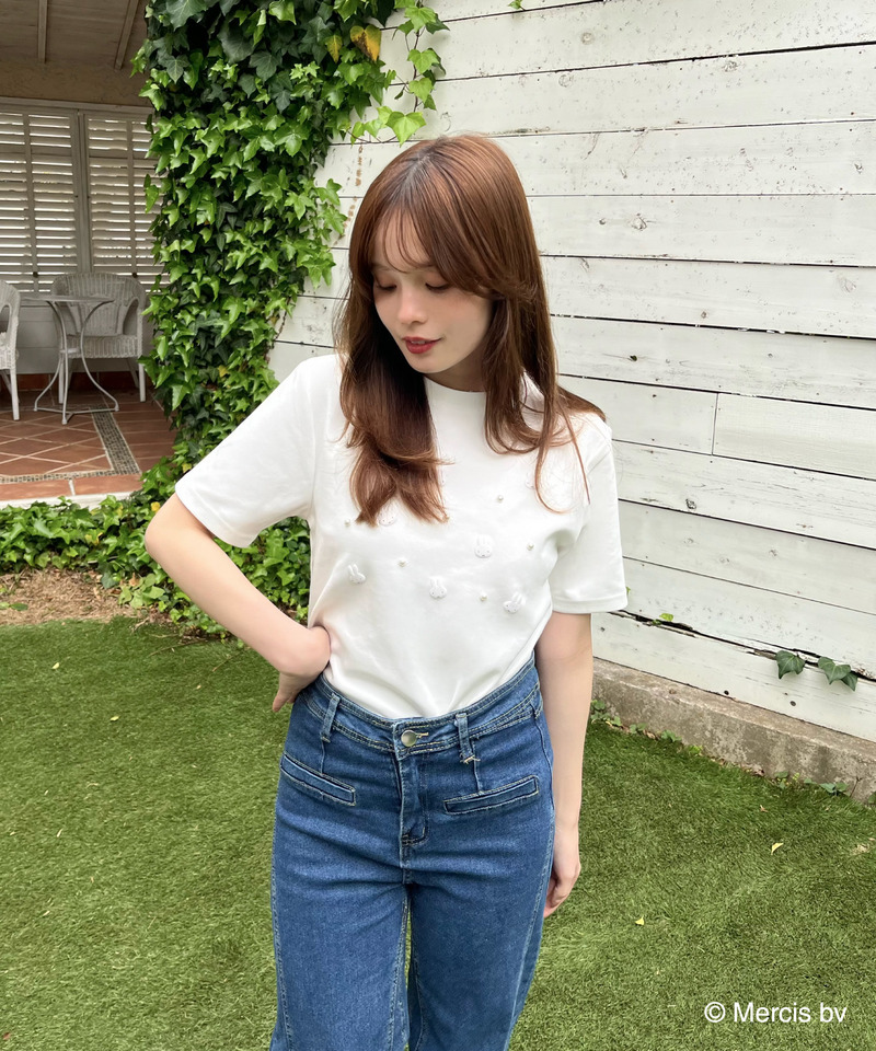 miffy ジュエルパールTシャツ 詳細画像 オフホワイト 5