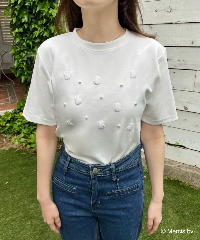 miffy ジュエルパールTシャツ 詳細画像 オフホワイト 6
