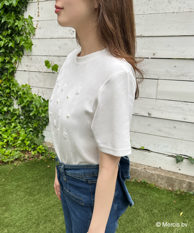 miffy ジュエルパールTシャツ 詳細画像 オフホワイト 7