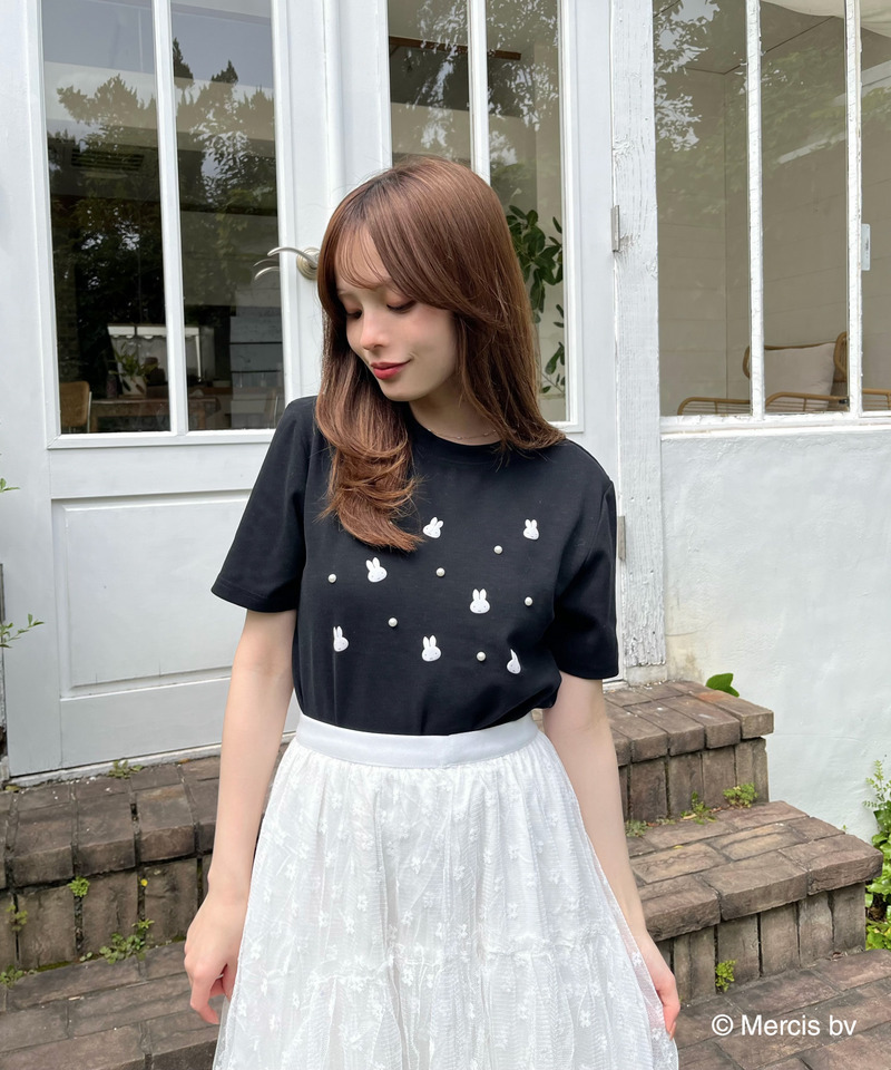 miffy ジュエルパールTシャツ 詳細画像 ブラック 2