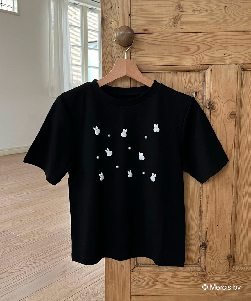 miffy ジュエルパールTシャツ 詳細画像 ブラック 3