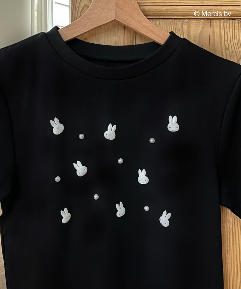 miffy ジュエルパールTシャツ 詳細画像 ブラック 4