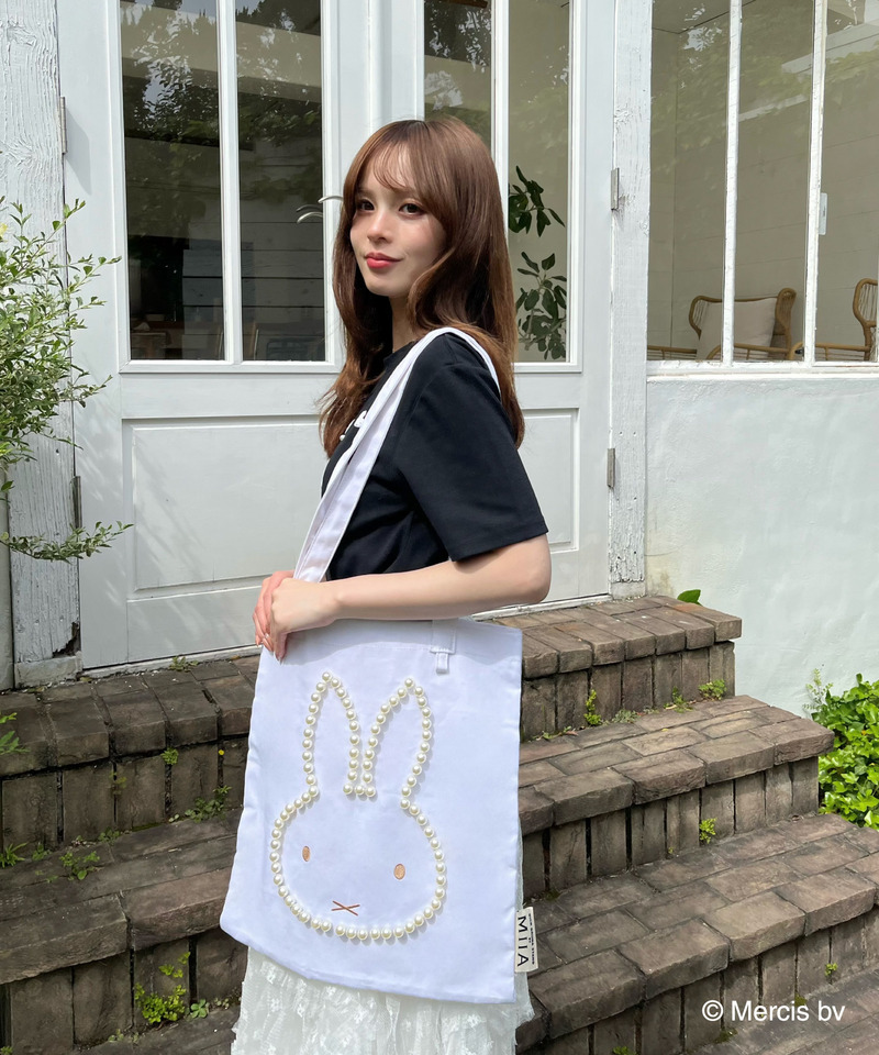 miffy パールダイカットトートバッグ 詳細画像 オフホワイト 31
