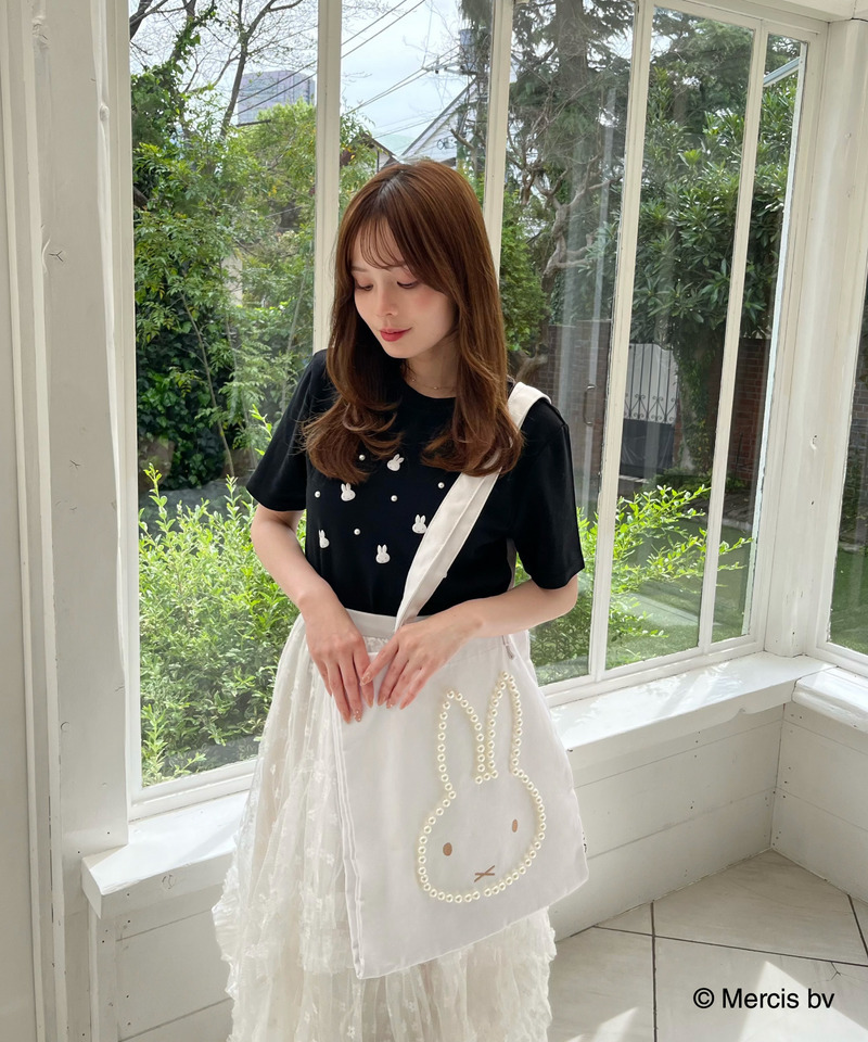 miffy パールダイカットトートバッグ 詳細画像 オフホワイト 10