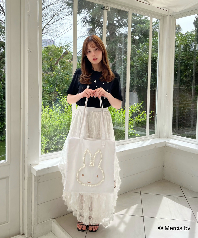 miffy パールダイカットトートバッグ 詳細画像 オフホワイト 11