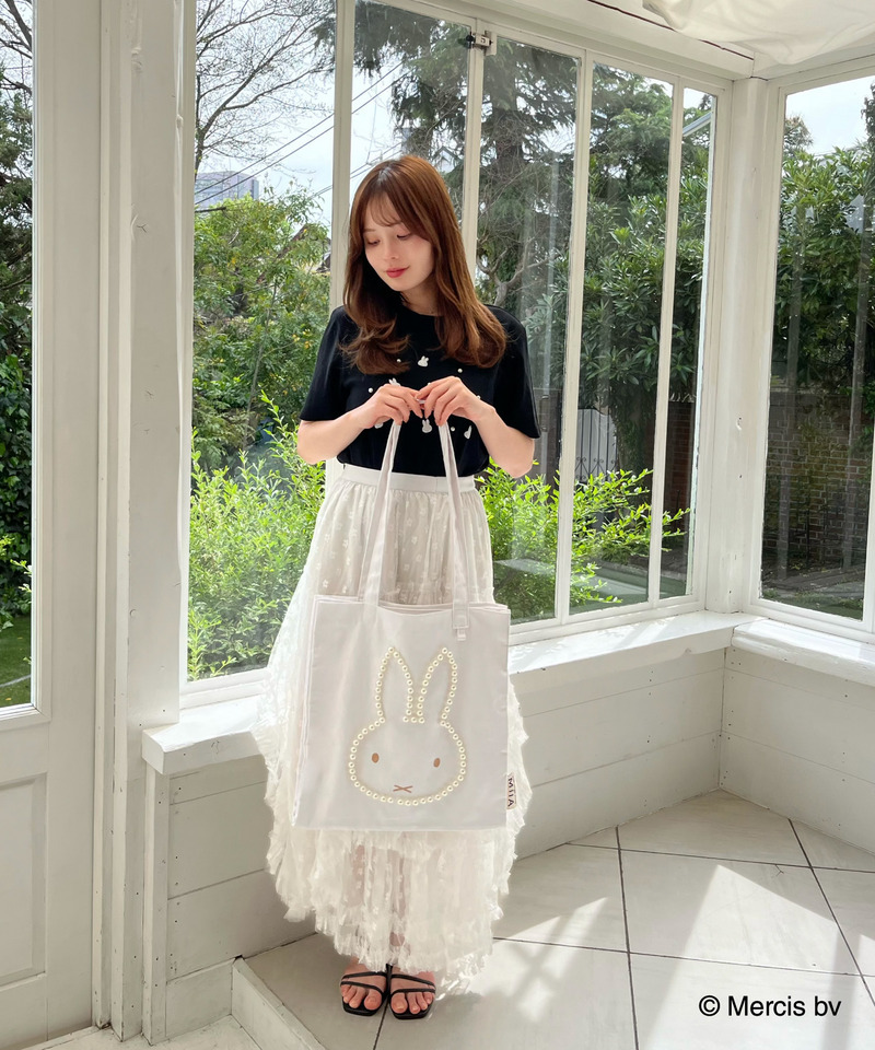 miffy パールダイカットトートバッグ 詳細画像 オフホワイト 12
