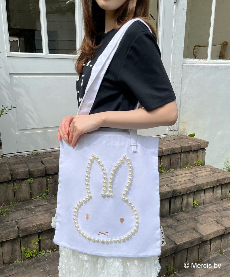 miffy パールダイカットトートバッグ 詳細画像 オフホワイト 4