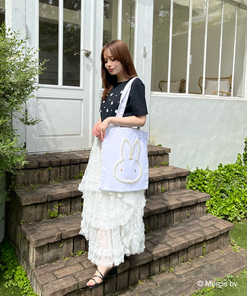 miffy パールダイカットトートバッグ 詳細画像 オフホワイト 5