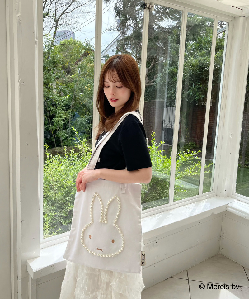 miffy パールダイカットトートバッグ 詳細画像 オフホワイト 8