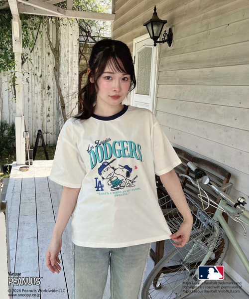 【MLB&times;PEANUTS】 Tシャツ