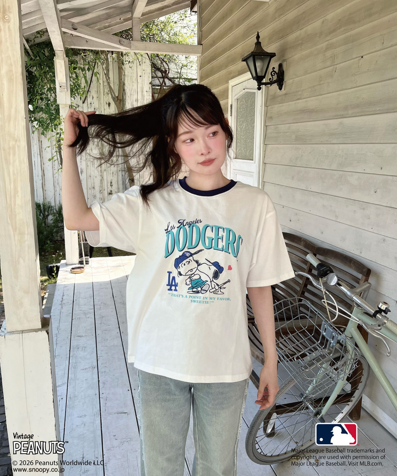 【MLB&times;PEANUTS】 Tシャツ 詳細画像 ホワイト 2