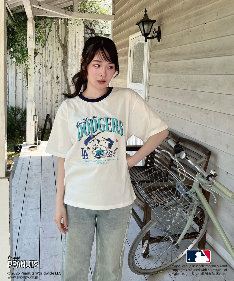 【MLB&times;PEANUTS】 Tシャツ 詳細画像 ホワイト 3