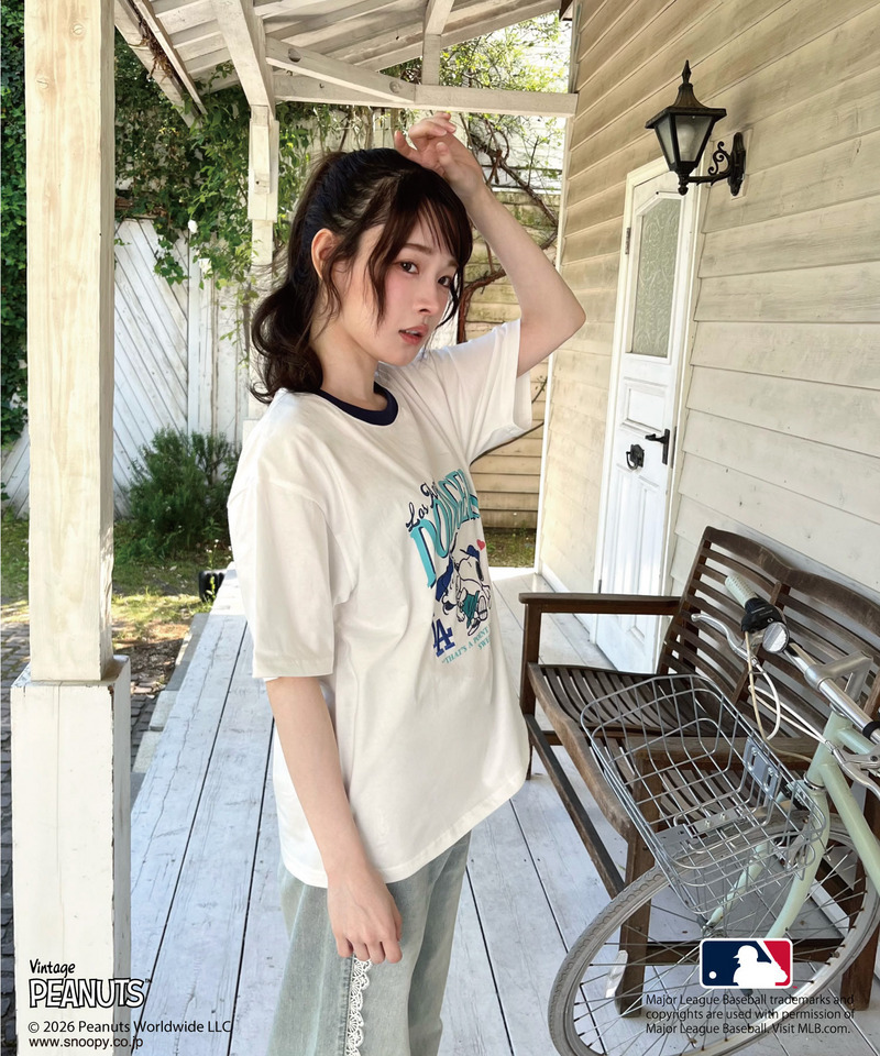 【MLB&times;PEANUTS】 Tシャツ 詳細画像 ホワイト 4