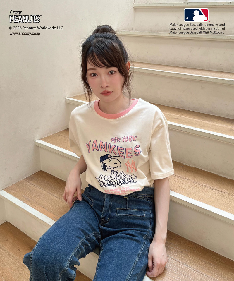 【MLB&times;PEANUTS】 Tシャツ 詳細画像 オフホワイト 3