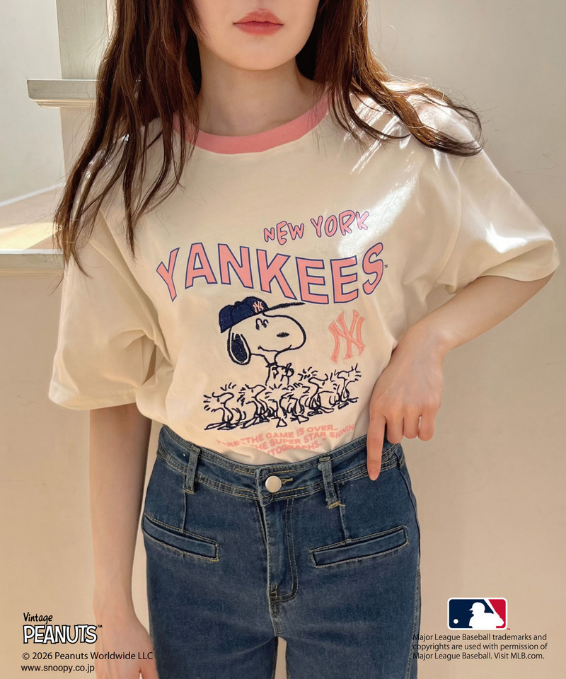 【MLB&times;PEANUTS】 Tシャツ 詳細画像 オフホワイト 5