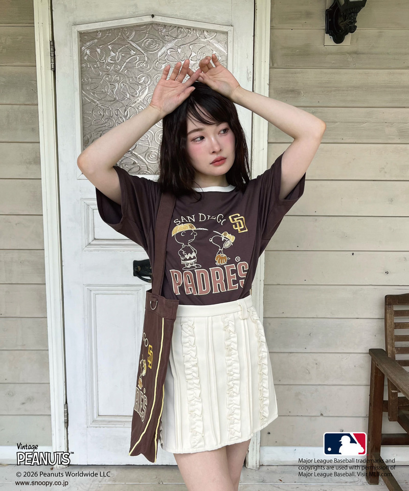 【MLB&times;PEANUTS】 Tシャツ 詳細画像 ブラウン 2