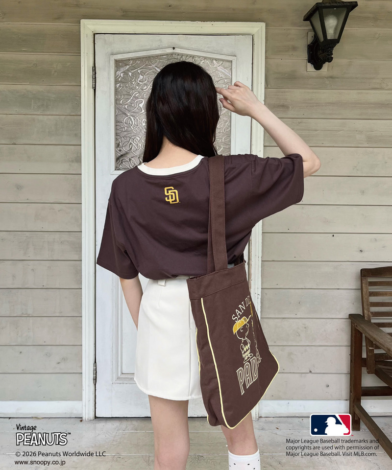 【MLB&times;PEANUTS】 Tシャツ 詳細画像 ブラウン 3