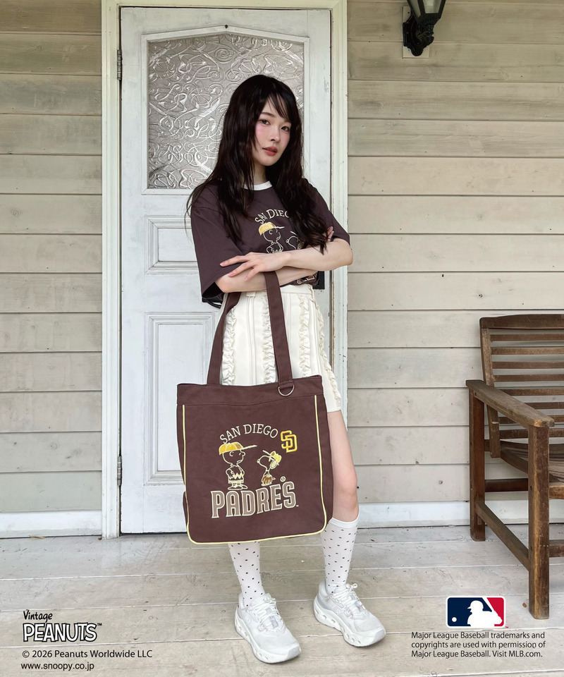 【MLB&times;PEANUTS】 Tシャツ 詳細画像 ブラウン 6
