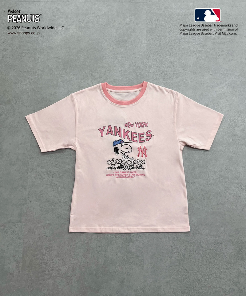 【MLB&times;PEANUTS】 Tシャツ 詳細画像 ピンク 10