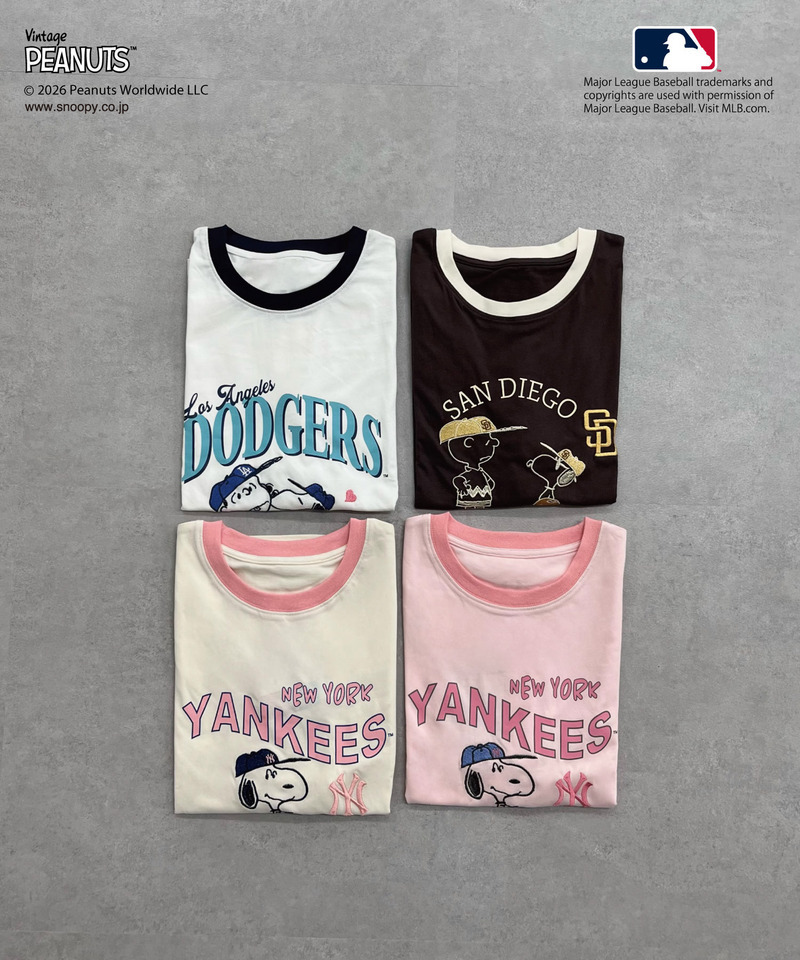 【MLB&times;PEANUTS】 Tシャツ 詳細画像 ピンク 12