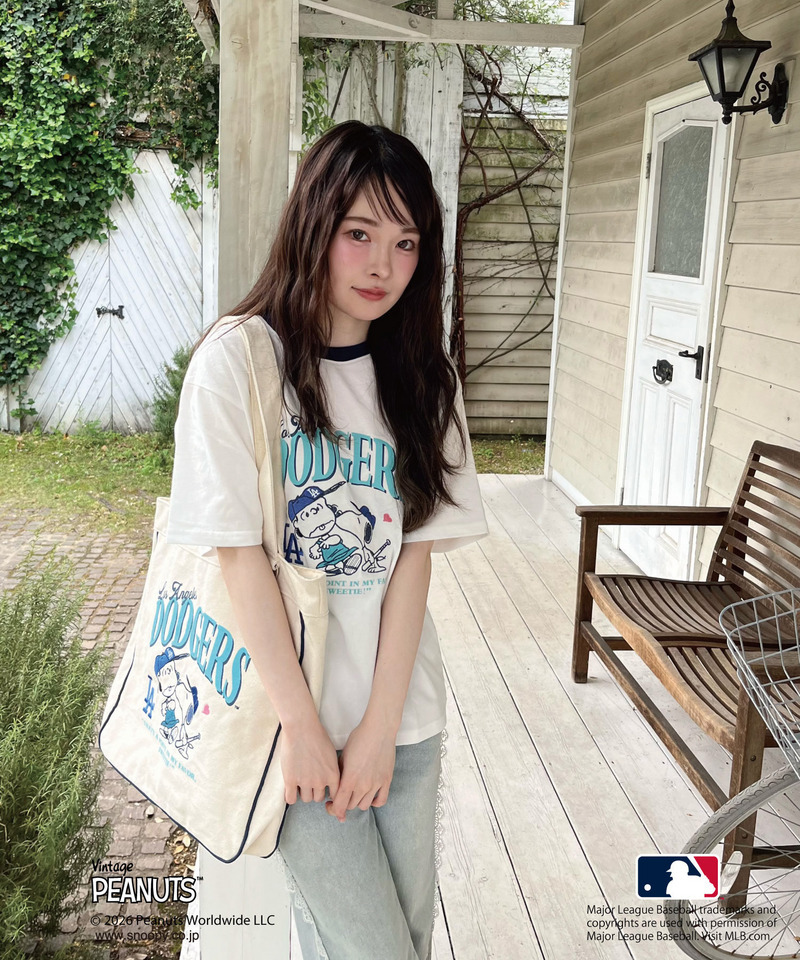 【MLB&times;PEANUTS】 トート 詳細画像 ホワイト 1