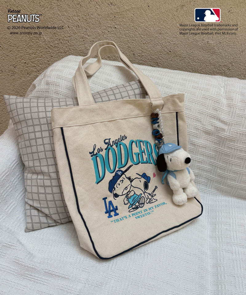 【MLB&times;PEANUTS】 トート 詳細画像 ホワイト 3