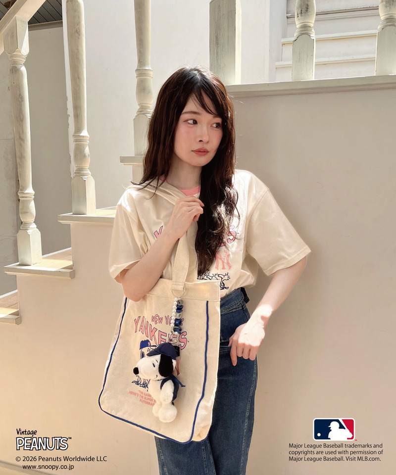 【MLB&times;PEANUTS】 トート 詳細画像 オフホワイト 10