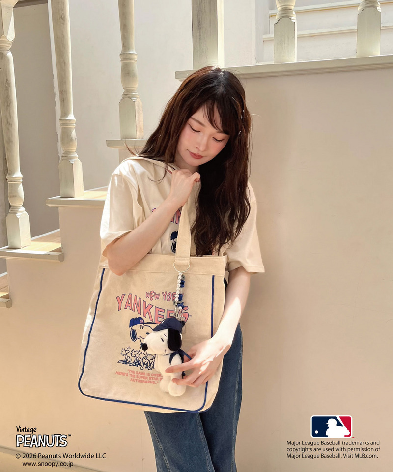 【MLB&times;PEANUTS】 トート 詳細画像 オフホワイト 11