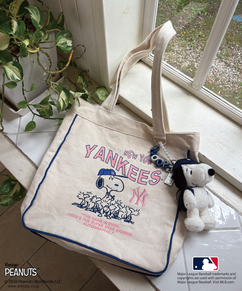【MLB&times;PEANUTS】 トート 詳細画像 オフホワイト 3