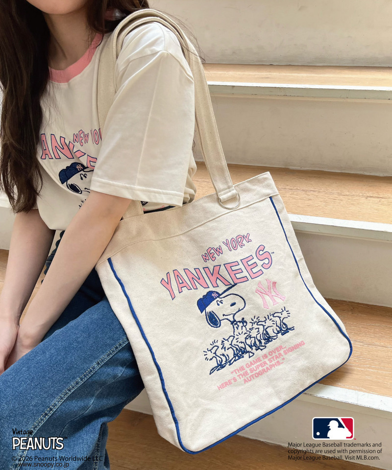 【MLB&times;PEANUTS】 トート 詳細画像 オフホワイト 4