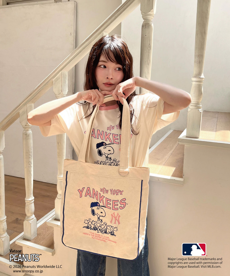 【MLB&times;PEANUTS】 トート 詳細画像 オフホワイト 5