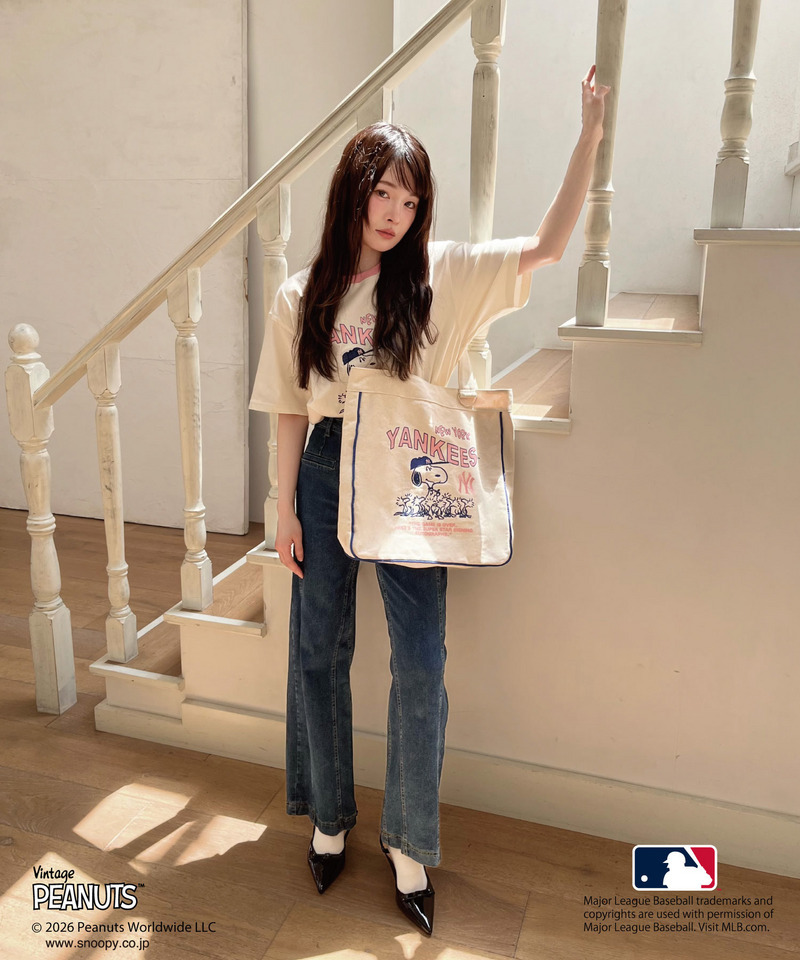 【MLB&times;PEANUTS】 トート 詳細画像 オフホワイト 6