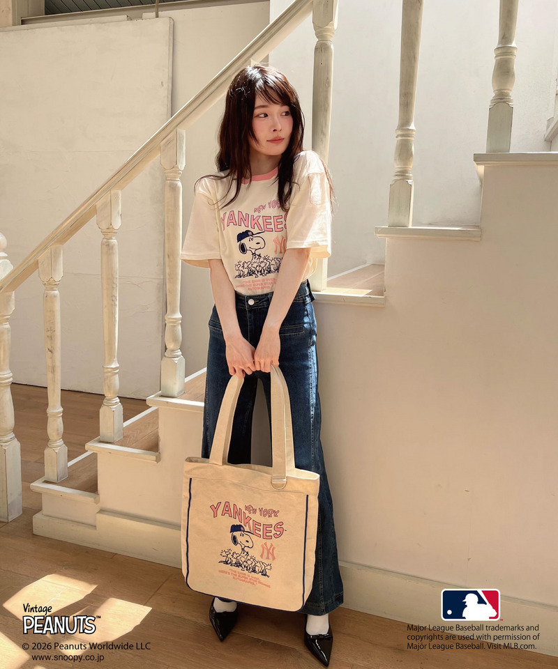 【MLB&times;PEANUTS】 トート 詳細画像 オフホワイト 8