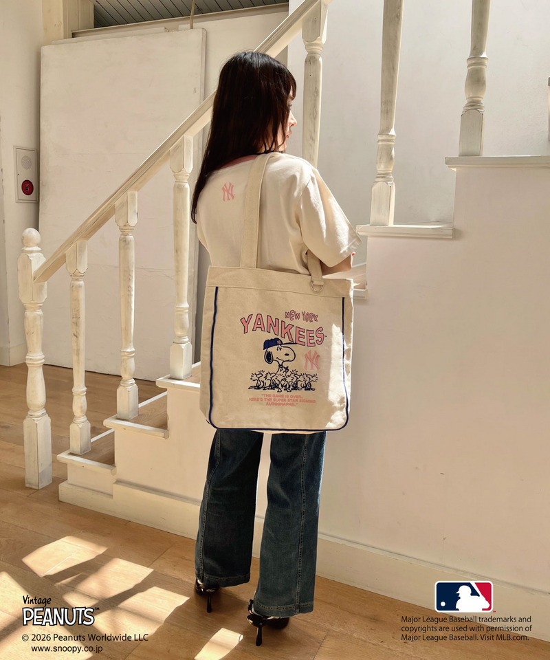 【MLB&times;PEANUTS】 トート 詳細画像 オフホワイト 9