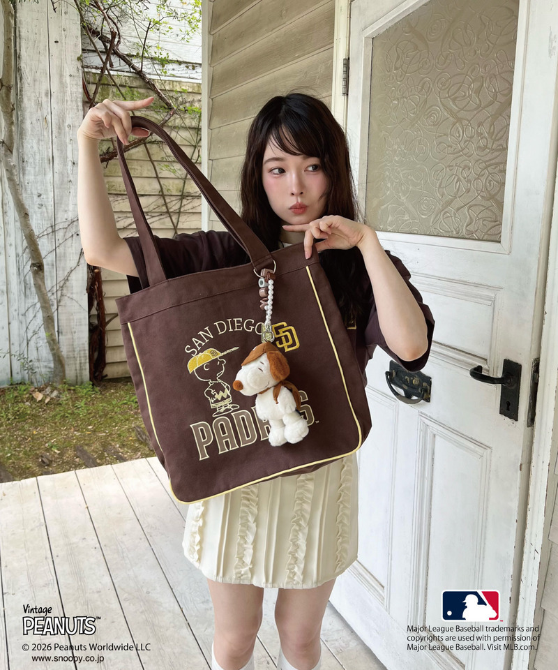【MLB&times;PEANUTS】 トート 詳細画像 ブラウン 1
