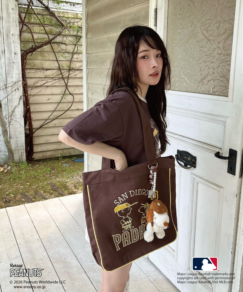 【MLB&times;PEANUTS】 トート 詳細画像 ブラウン 2