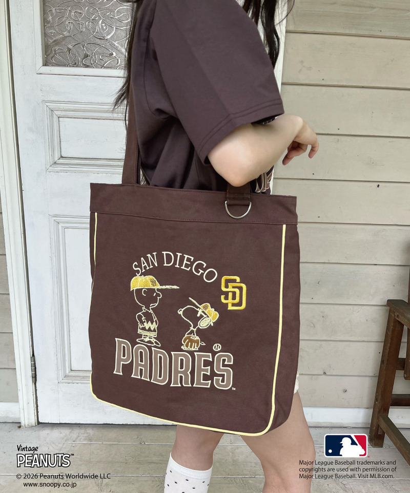 【MLB&times;PEANUTS】 トート 詳細画像 ブラウン 4